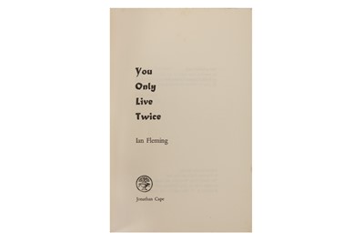 Lot 88 - Fleming: You Only Live Twice. Inscribed