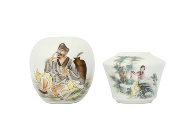 Lot 297 - TWO CHINESE FAMILLE ROSE WASHERS.