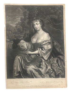 Lot 141 - Mezzotint portraits.