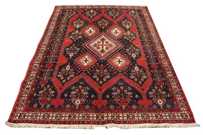 Lot 18 - AN UNUSUAL AFSHAR CARPET, SOUTH-WEST PERSIA