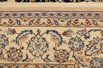 Lot 33 - AN EXTREMELY FINE PART SILK NAIN RUG, CENTRAL PERSIA