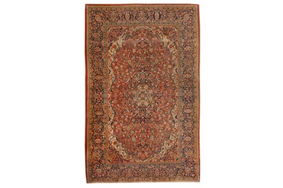Lot 24 - A FINE KASHAN RUG, CENTRAL PERSIA