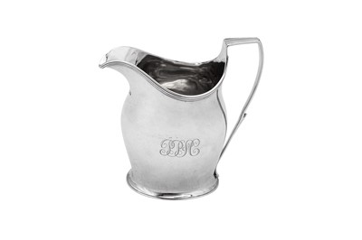 Lot 470 - A George III sterling silver teapot, London 1808 by Alice and George Burrows (reg. 10th July 1801)
