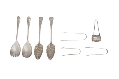 Lot 145 - A MIXED GROUP OF STERLING SILVER FLATWARE