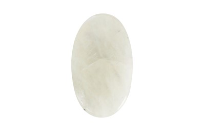 Lot 119 - A CARVED RAINBOW MOONSTONE