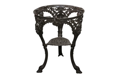 Lot 240 - A CAST IRON PUB TABLE, LATE 19TH/EARLY 20TH CENTURY