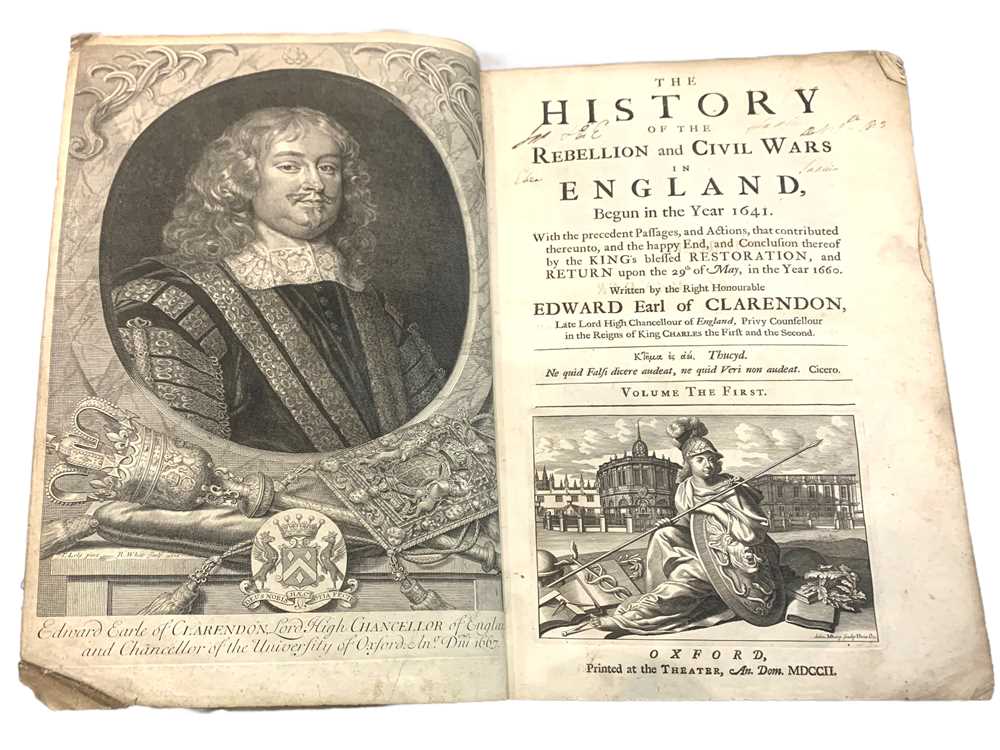 Lot 158 - Clarendon: History of England, 3 vol., 1702-4
