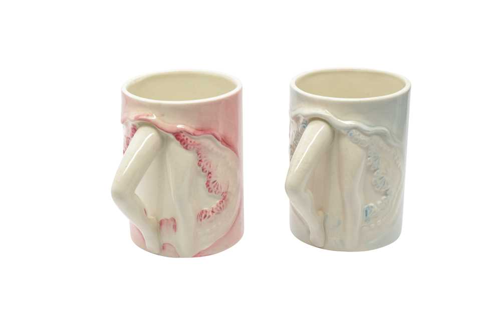 Lot 1148 - TWO CARLTON WARE EROTIC MUGS