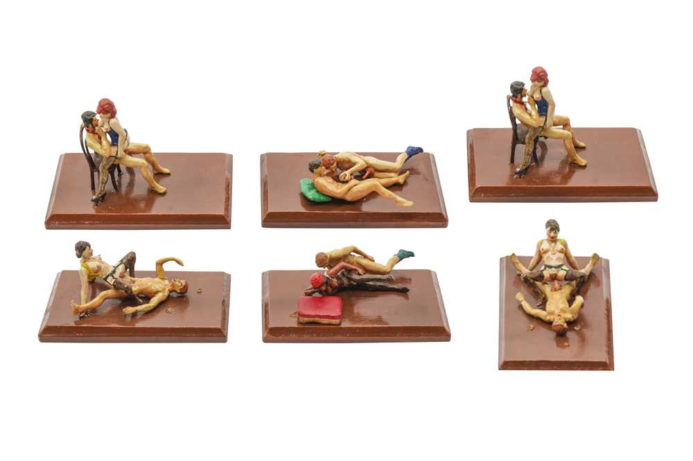 Lot 1159 - EROTIC PEWTER FIGURINES