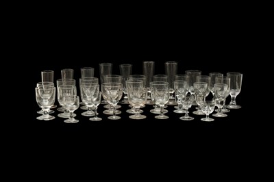 Lot 211 - A LARGE COLLECTION OF 19TH CENTURY DRINKING GLASSES