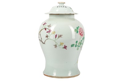 Lot 80 - A CHINESE PORCELAIN BALUSTER JAR AND COVER, LATE 19TH CENTURY