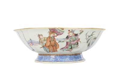 Lot 338 - A CHINESE FAMILLE ROSE BOWL.