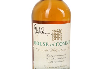 Lot 101 - TWO SIGNED BOTTLES OF HOUSE OF COMMONS WHISKY