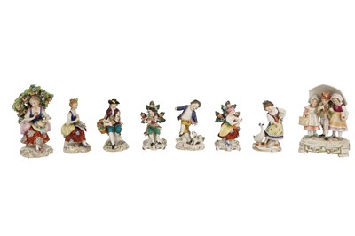 Lot 67 - A CONTINENTAL PORCELAIN FIGURAL GROUP, 20TH CENTURY