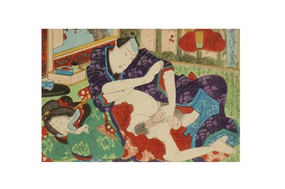 Lot 1032 - JAPANESE EROTICA.- KOIKAWA SHOZAN (1821-1907)