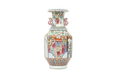 Lot 115 - A CHINESE FAMILLE ROSE VASE.