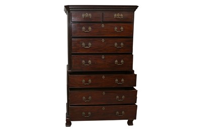 Lot 285 - George III Mahogany Chest on Chest