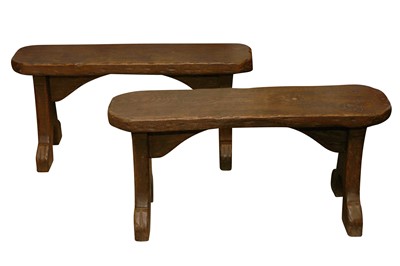 Lot 293 - Pair of French Oak Benches