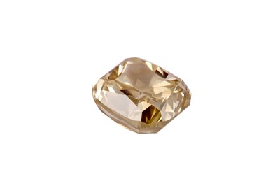 Lot 133 - A single fancy yellow diamond ring