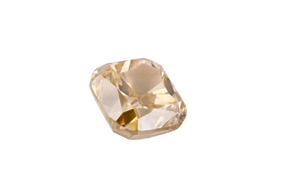 Lot 133 - A single fancy yellow diamond ring