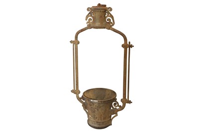 Lot 198 - A FRENCH CAST IRON STREET LIGHT, BY THE VAL D'OSNE FOUNDRY