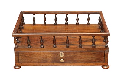 Lot 281 - English Rosewood sewing trough, early c.19th.
