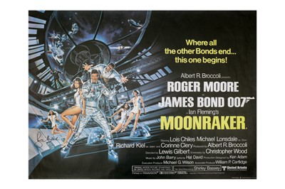 Lot 93 - [Goozee (Dan): Moonraker. Signed  poster.