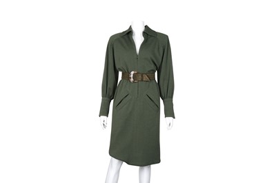 Lot 194 - Givenchy Green Structured Long SleeveDress