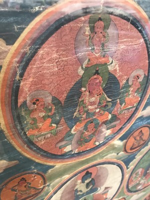 Lot 423 - A TIBETAN THANGKA.