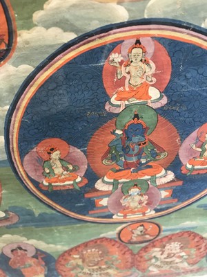 Lot 423 - A TIBETAN THANGKA.