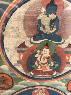 Lot 423 - A TIBETAN THANGKA.