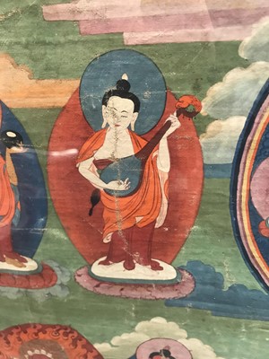 Lot 423 - A TIBETAN THANGKA.