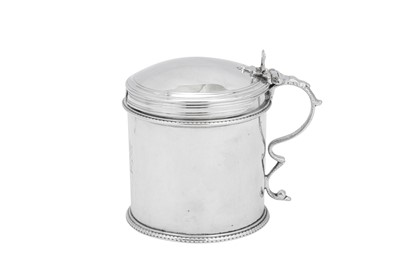 Lot 448 - A George III sterling silver mustard pot, London 1773 by Walter Brind (this mark reg. 11th Oct 1757)