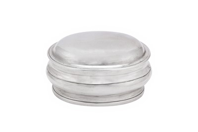Lot 227 - A mid-18th century Austrian 13 loth (812 standard) silver sugar box (zuckerdose), Vienna 1768 by Andre Hellmeyer (active from 1763)