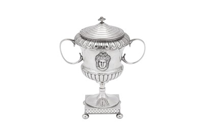 Lot 245 - A late 18th century Gustav IV Swedish silver sugar vase, Stockholm 1799 by Pehr Zethelius (1740-1810 active from 1766)