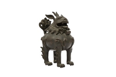 Lot 317 - A CHINESE BRONZE 'LUDUAN' CENSER.