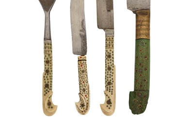 Lot 520 - A GROUP OF BALKAN BONE-HILTED CUTLERY