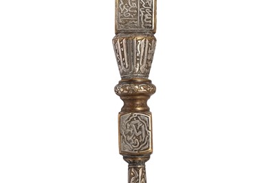 Lot 446 - A SILVER-INLAID BRASS REPLICA OF THE KAABA KEY