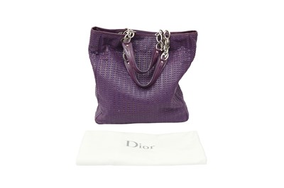 Lot 82 - Christian Dior Purple Large Lady Dior Soft Tote