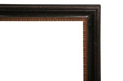 Lot 77 - AN ENGLISH 18TH CENTURY STYLE COUNTRY HOUSE POLISHED PEARWOOD FRAME WITH ADDED GOLD RIPPLE SIGHT