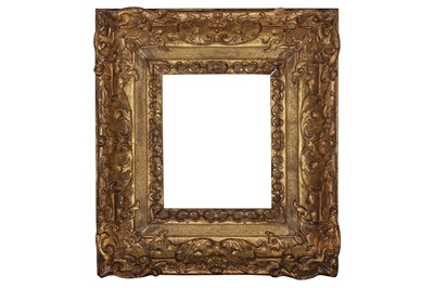 Lot 56 - A FRENCH LATE 17TH CENTURY CARVED AND GILDED OAK LOUIS XIV FRAME
