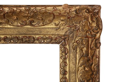 Lot 56 - A FRENCH LATE 17TH CENTURY CARVED AND GILDED OAK LOUIS XIV FRAME