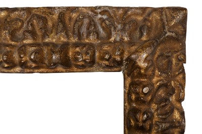 Lot 239 - A FINE BOLOGNESE LATE 16TH CENTURY CARVED AND GILDED , FROM ONE SECTION OF WOOD  REVERSE PROFILE FRAME