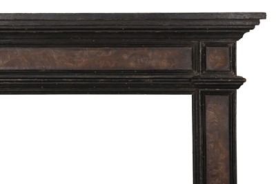 Lot 2 - A NORTH EUROPEAN 17TH CENTURY STYLE EBONISED AND VENEERED TABERNACLE FRAME