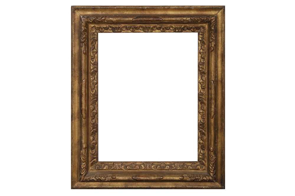 Lot 25 - AN ITALIAN VENETIAN 18TH CENTURY STYLE CARVED AND GILDED FRAME
