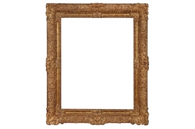 Lot 69 - A FRENCH LOUIS XIV STYLE CARVED AND GILDED FRAME