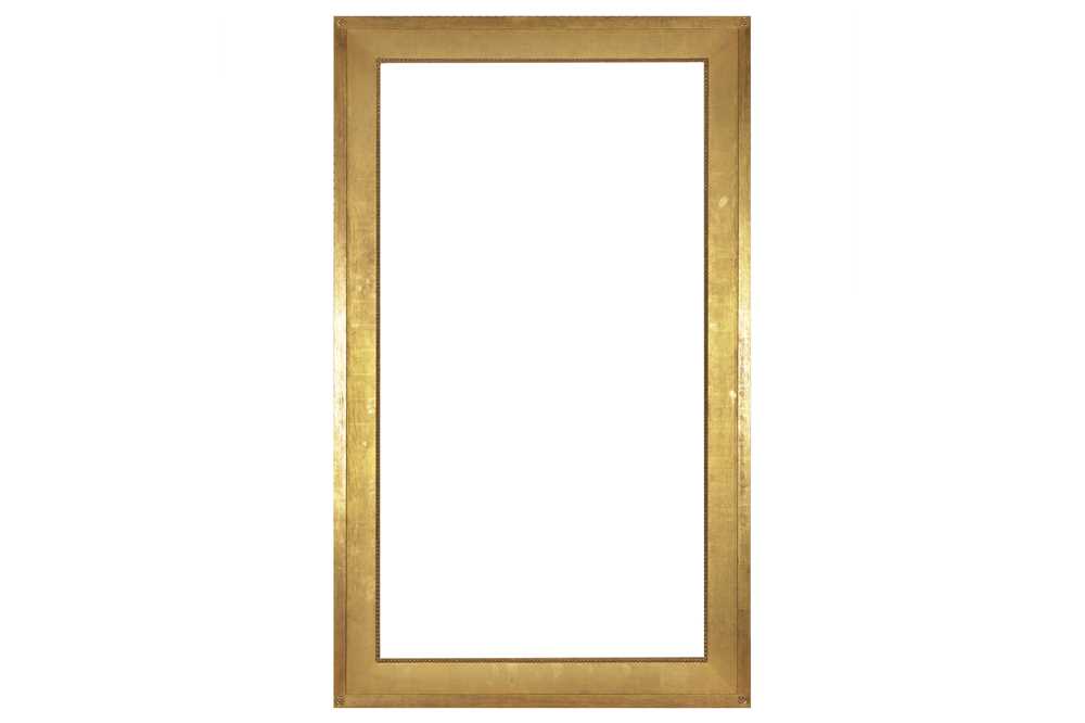 Lot 259 - A BRITISH 19TH CENTURY STYLE GILDED OAK FRAME OF LARGE PROPORTON