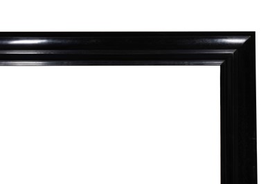 Lot 14 - A DUTCH MID 17TH CENTURY STYLE POLISHED EBONY COMBINATION PROFILE FRAME OF LARGE PROPORTION