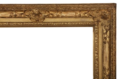 Lot 252 - A FRENCH LOUIS XIV CARVED, PIERCED AND GILDED FRAME