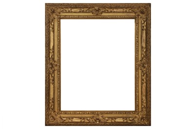Lot 53 - A FRENCH LOUIS XIV CARVED, PIERCED AND GILDED FRAME